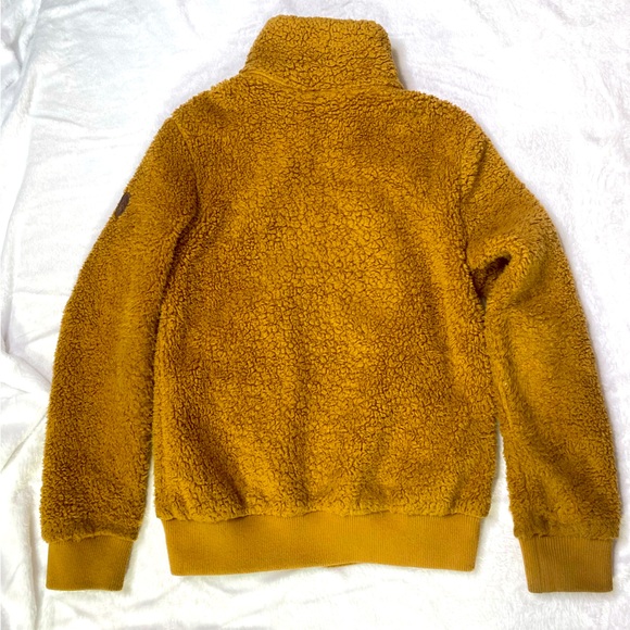 Free Country Sierra Butter Pile Faux Fur Sherpa Full-Zip Jacket Carmel Sz Small - Picture 5 of 15